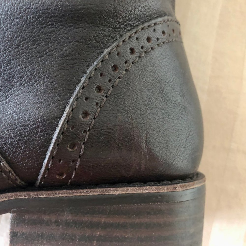 Vince Camuta Chocolate Brown Leather Boots - Picture 2 of 2